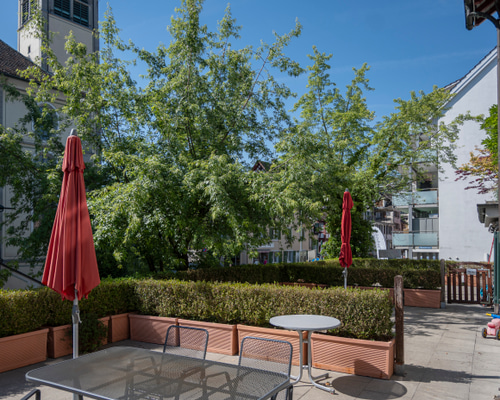 Sonnige Terrasse zum Verweilen